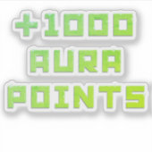 Hand-painted + 1000 Aura points Sticker (Voorkant)