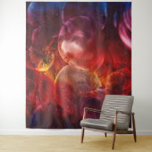 Hand Painted Abstract Fantasy Painting Wandkleed (In situ)