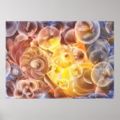 Hand Painted Abstract Flowers Gouache Fantasy Ar Poster (Voorkant)