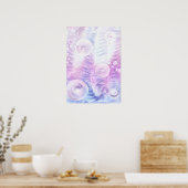 Hand Painted Abstract Light Pastel Gouache Art Poster (Keuken)