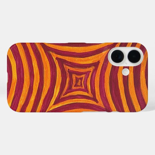 Hand-Painted Abstract Pattern Smartphone Case (Achterkant (horizontaal))