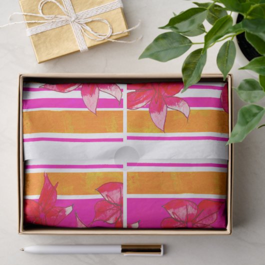 HAND PAINTED BIRTHDAY TISSUE PAPER TISSUEPAPIER (Geschenk)