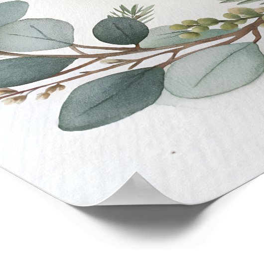 Hand-Painted Botanical Poster (Hoek)