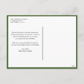 Hand Painted Boxwood Wreath Merry kerstfoto Feestdagenkaart (Achterkant)