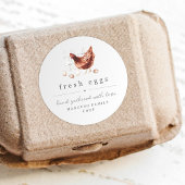 Hand Painted Chicken Farm or Coop Egg Carton Label