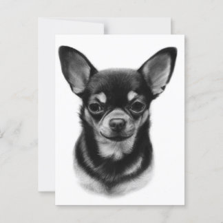 Hand Painted Chihuahua Pet Portrait Briefkaart