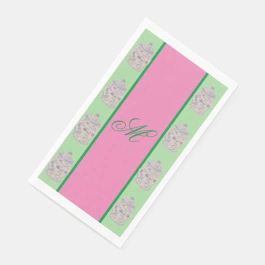 Hand Painted Chinoiserie Ginger jar jars Servet (Hoek)