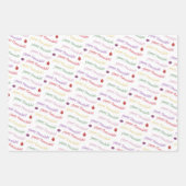 Hand Painted cute and fun Hannukah patterned Inpakpapier Vel (Voorkant 3)