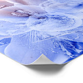 Hand Painted Fantasy Floral Art - Yellow Red Blue Poster (Hoek)