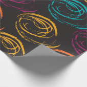 Hand painted grange texture. Ink geometric Cadeaupapier (Hoek)