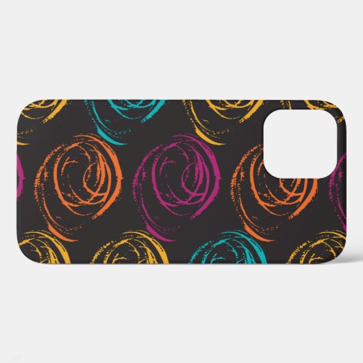 Hand painted grange texture. Ink geometric element Case-Mate iPhone Case (Achterkant (horizontaal))