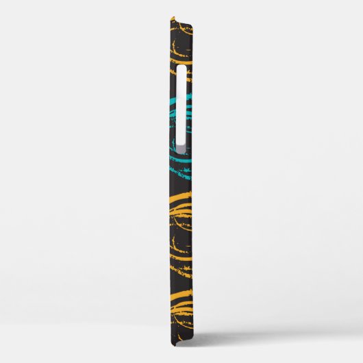 Hand painted grange texture. Ink geometric element Case-Mate iPhone Case (Achterkant / Links)