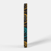 Hand painted grange texture. Ink geometric element iPhone Hoesje (Rechterkant)