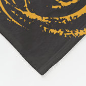 Hand painted grange texture. Ink geometric Fleece Deken (Hoek)