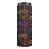 Hand painted grange texture. Ink geometric Thermosbeker (Achterkant)