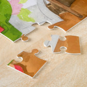 Hand Painted Little Red Riding Hood Big Bad Wolf Legpuzzel (Zijkant)