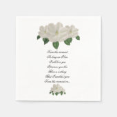Hand Painted Magnolia Magnolias Wedding Servet (Voorkant)