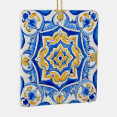 Hand-Painted Majolica Pattern Keramisch Ornament (Rechts)