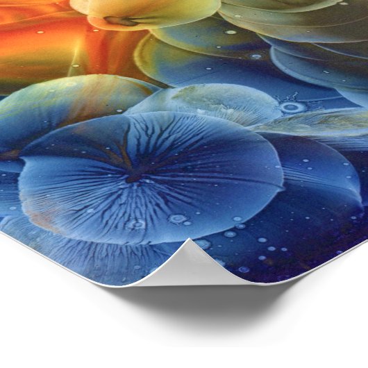 Hand Painted Multicolor Abstract Painting Poster (Hoek)