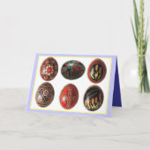 Hand Painted Oekrainian Easter Eggs Feestdagen Kaart (Voorkant)