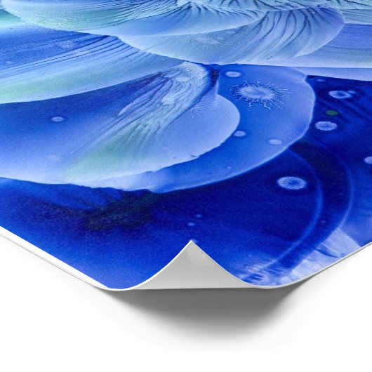 Hand Painted Pastel Floral Abstract in Gouache Poster (Hoek)