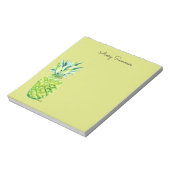Hand-Painted Pineapple Green Grocery List       Notitieblok (Linkerzijde)