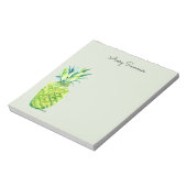 Hand-Painted Pineapple Sage Grocery List       Notitieblok (Linkerzijde)