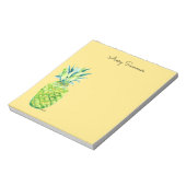 Hand-Painted Pineapple Yellow Grocery List       Notitieblok (Linkerzijde)