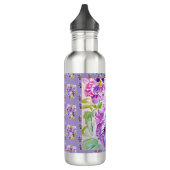 Hand Painted Purple Pansy Pansies floral Waterfles (Links)