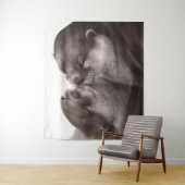 Hand Painted Realistic Wildlife Artwork Wandkleed (In situ)