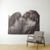 Hand Painted Realistic Wildlife Artwork Wandkleed (In Situ (horizontaal))