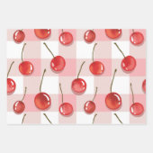 Hand-Painted Red Cherries Seamless Pattern Inpakpapier Vel (Voorkant 3)
