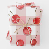 Hand-Painted Red Cherries Seamless Pattern Inpakpapier Vel (In situ)