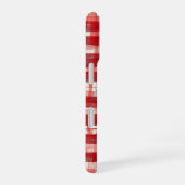 Hand-Painted Red Plaid Phone Case iPhone 16 Hoesje (Rechterkant)