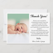 Hand-Painted Sagittarius Birthday Thank You Bedankkaart (Achterkant)