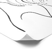 Hand Painted Schnauzer Minimalist Dog Artwork Poster (Hoek)