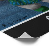 Hand Painted Scottish Raccoon Clan Lamont Poster (Hoek)