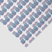 Hand Painted Sisters Staffordshire Dogs Tissue Pap Tissuepapier (Detail)