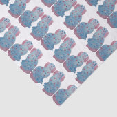 Hand Painted Sisters Staffordshire Dogs Tissuepapier (Detail)