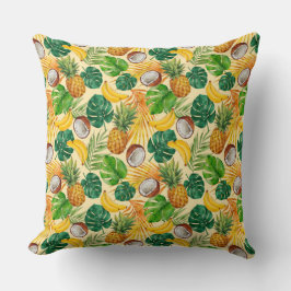 Hand Painted Summer Tropical Pattern Kussen