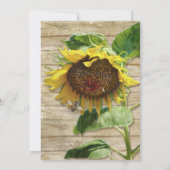 Hand Painted Sunflower Wooden Fence bijenkast Kaart (Achterkant)