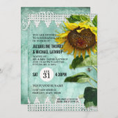 Hand Painted Sunflower Wooden Fence bijenkast Kaart (Voorkant / Achterkant)