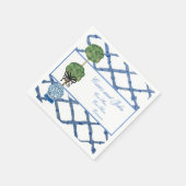 Hand Painted Topiary Chinoiserie Ginger Jar Jars Servet (Hoek)