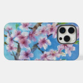 Hand Painted Trendy Watercolour Cherry Blossoms iPhone Hoesje (Achterkant horizontaal)