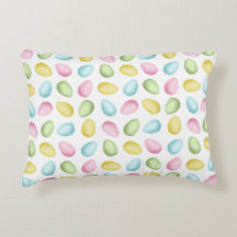 Hand Painted Watercolor Pastel Easter Eggs Pattern