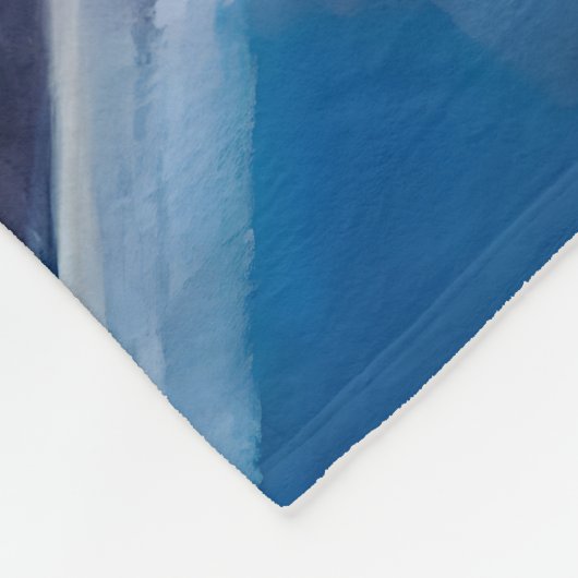 Hand Painted Wild Cat Portrait Fleece Deken (Hoek)