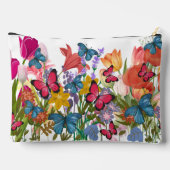 Hand painted wild floral print  etui (Achterkant)