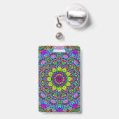 Hand Painting Mandala Clock Face 4 Badge (Achterkant met uittrekbare clip)