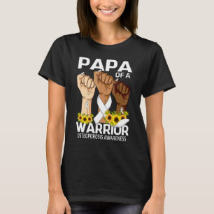 Hand papa van een krijger osteoporose bewustzijn Z T-shirt