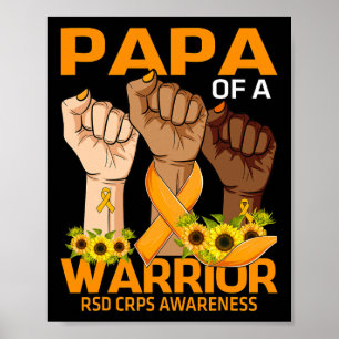Hand Papa van een krijger RSD Corps Awareness Sunf Poster